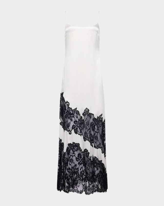 Silvana Satin Lace Gown